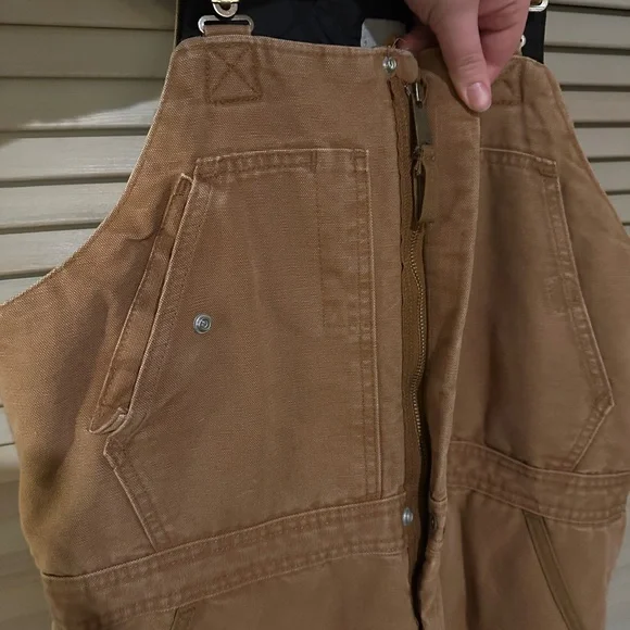 Women's Carhartt Bib Overalls Size L-Tall - Picture 4 of 4
